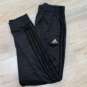 Adidas Boys XL (18/20) Black Heather Tapered Joggers